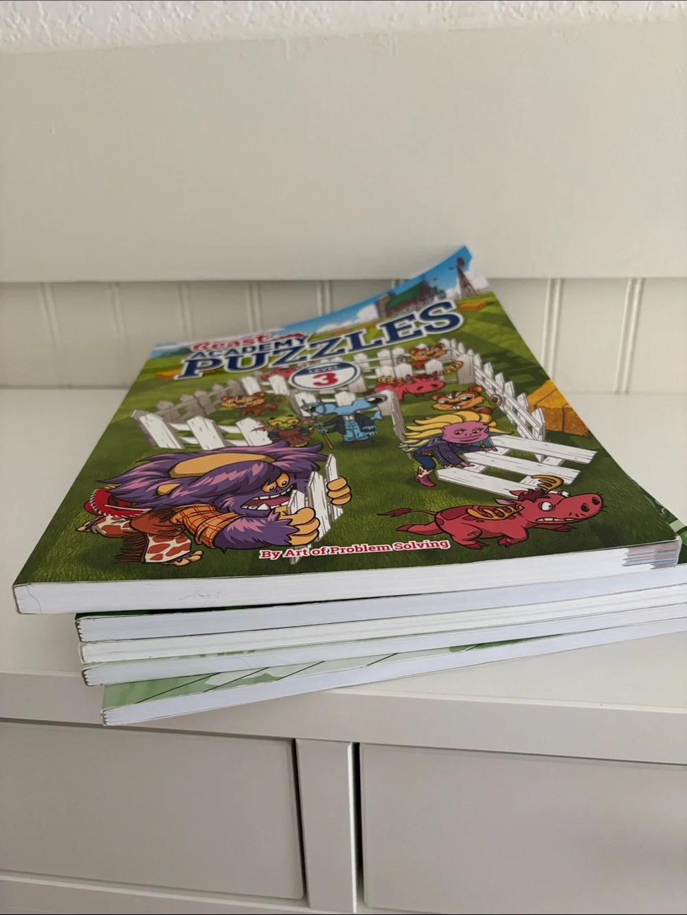 NEW Beast Academy Math Practice Workbooks 3A-3D + Puzzles Book Homeschool